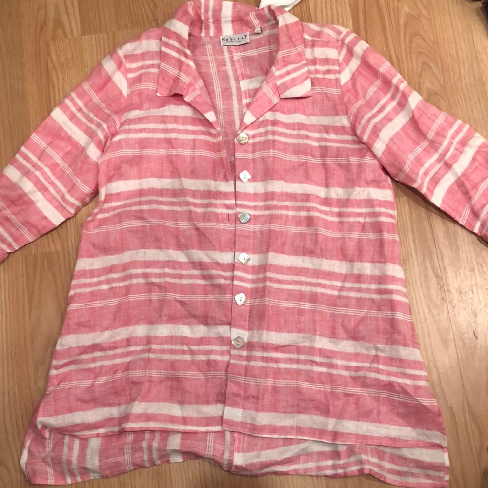 Preowned women’s Habitat linen blouse XS Excellent